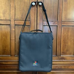 Vintage Black PlayStation Carrying Bag